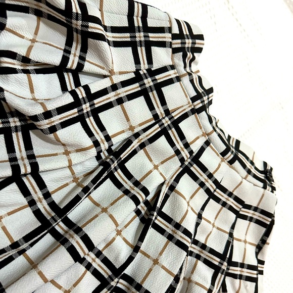 PLT Black White & Tan Pleated Skirt - Picture 3 of 4